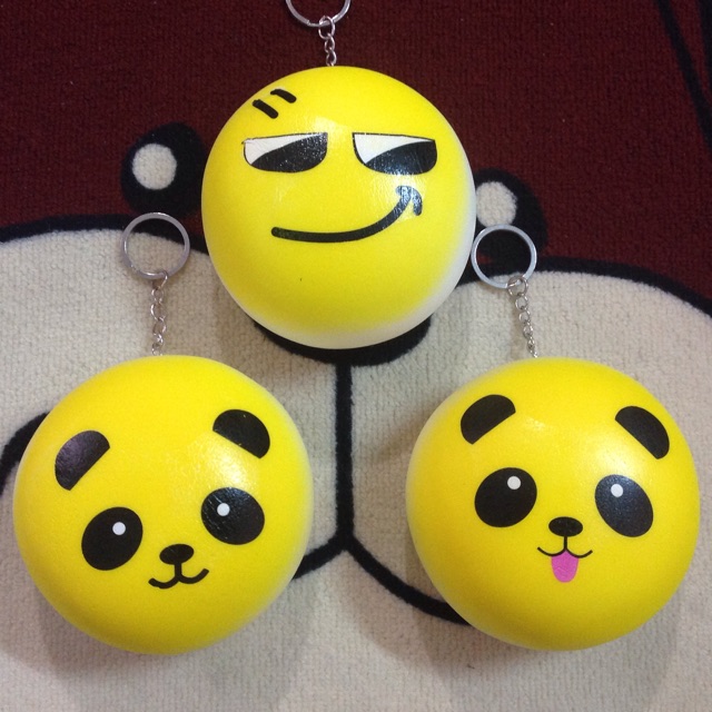 Squishy Panda cảm xúc nhiều màu 10cm
