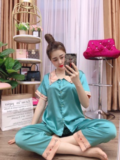 Lụa Trơn viền chữ big size