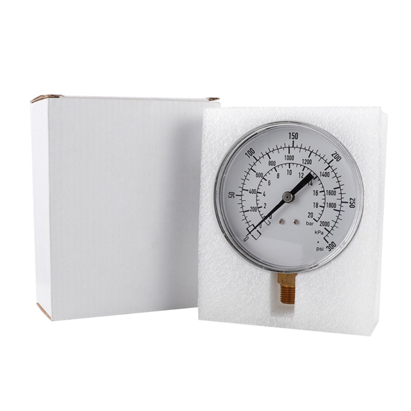 Đồng Hồ Đo Áp Suất Chân Không Chống Rung 0 300psi 0 2000kpa 0 20bar