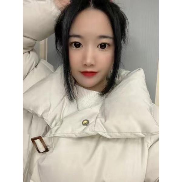 ÁO PHAO NGẮN CỔ CAO XINH