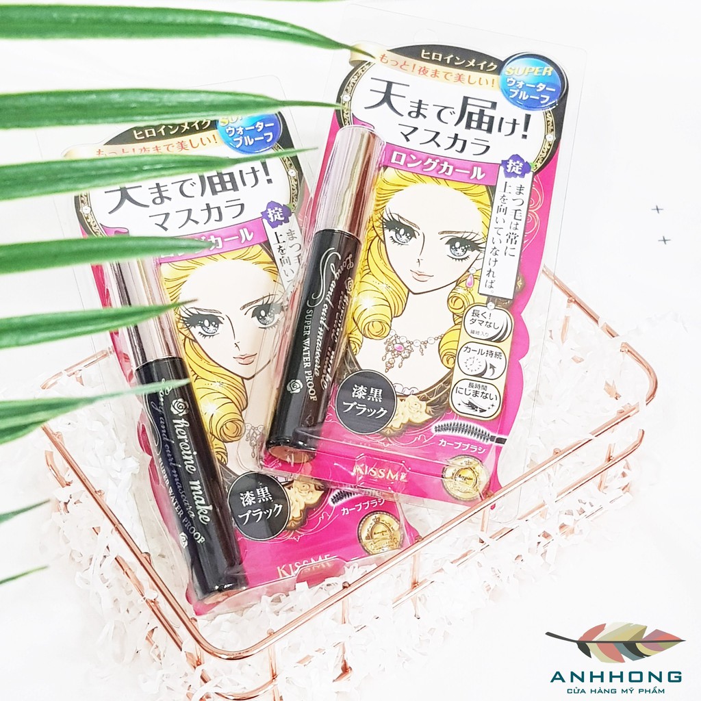 Mascara Kiss me Heroine Nhật Bản Chống Trôi Nước Giúp Dài Mi