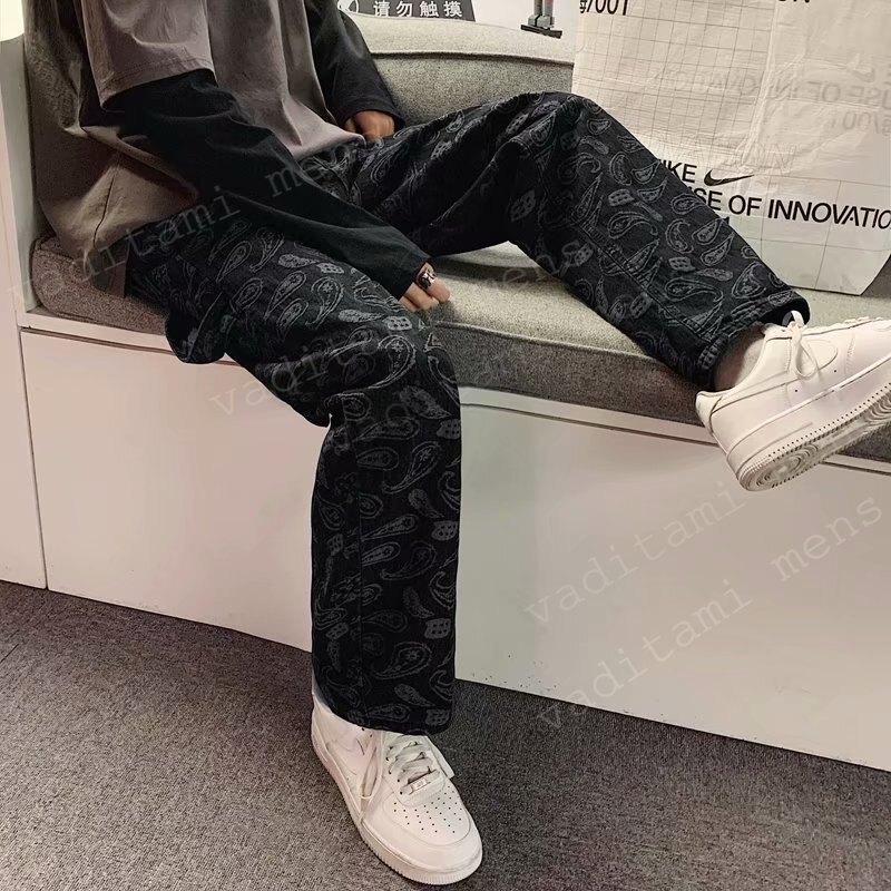 Quần jean nam baggy ống suông rộng HỌA TIẾT HÓT phong cách dẫn đầu hottrend 2021 VADITAMI_MENS