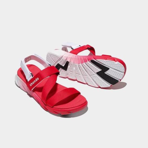 Sandals Shondo F6 sport ombre đế 2 màu đỏ trắng F6S0660 -az1