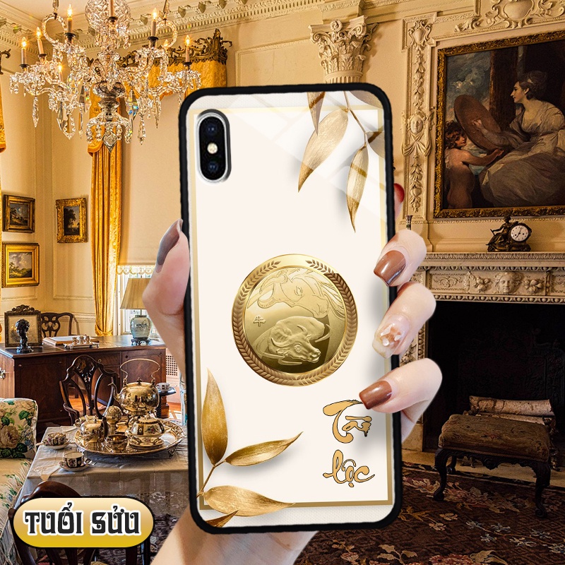 Ốp kính 3D 12 con giáp IPhone XS MAX