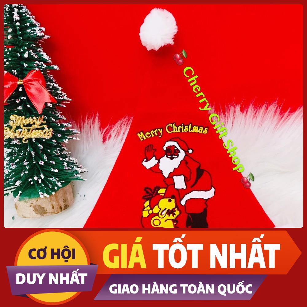 Nón Noel Vải Nhung Nón Noel Cho Bé - Ảnh Shop Chụp