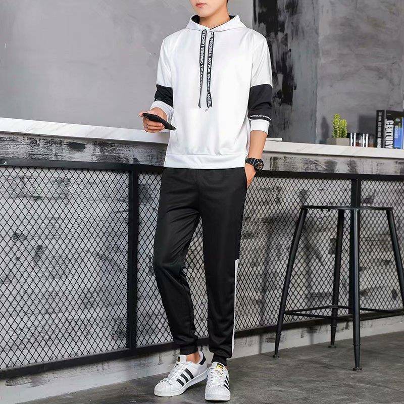 Bộ Áo Hoodie Tay Ngắn + Quần Short Thời Trang Mùa Hè 2020 Mới Mẻ Cho Bé Trai 10-15 Tuổi