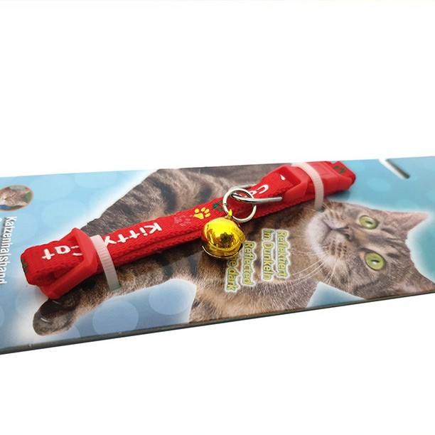 Vòng cổ gắn chuông zichen cho chó mèo nhỏ bản 0.8 cm - Jpet shop