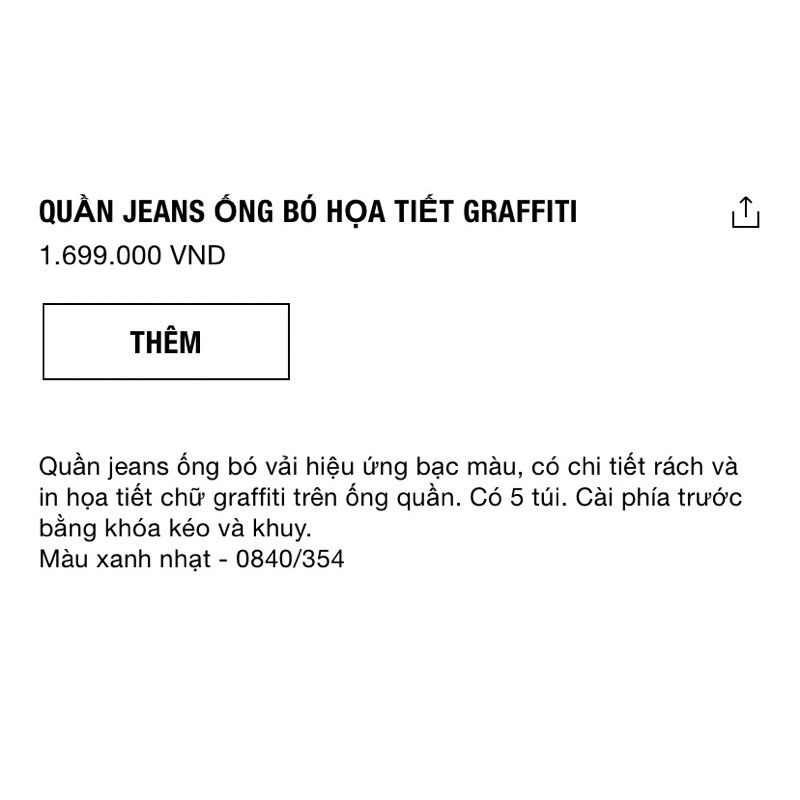 Quần jean Zara authentic GRAFFITI PRINT SKINNY