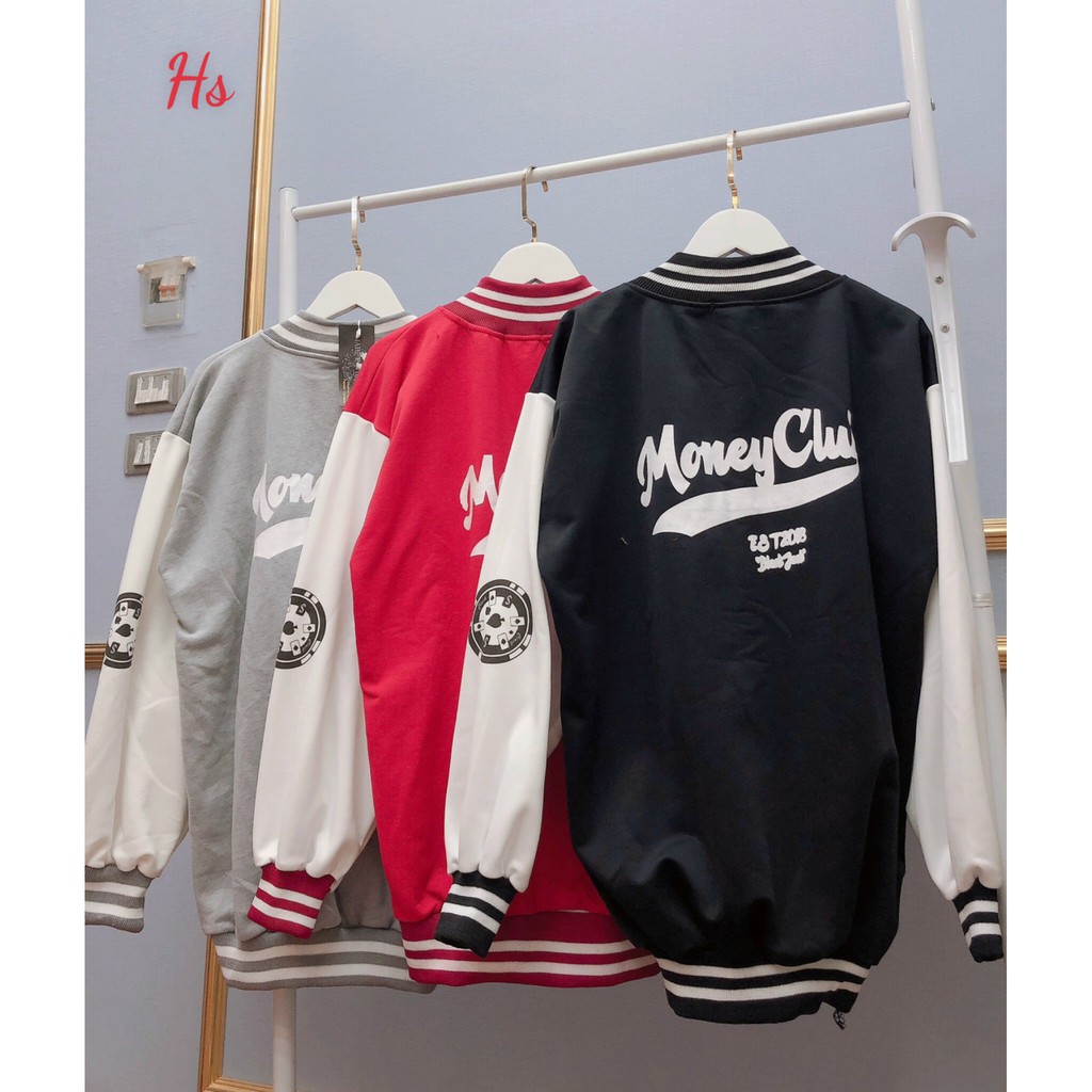 Áo Bomber Phối Chữ M Unisex Chất Liệu Nỉ Ngoại Daisy SP000438 | BigBuy360 - bigbuy360.vn