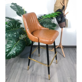 Ghế quầy bar cao cấp chất liệu da chân sắt LB269