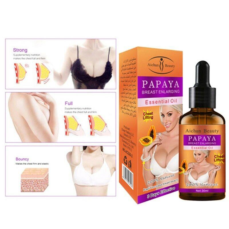 [Có Hàng Sẵn] Aichun Tinh Dầu Nở Ngực Chiết Xuất Trái Đu Đủ Papaya Breast Enhancement Oil 30ml (Có Che Tên)