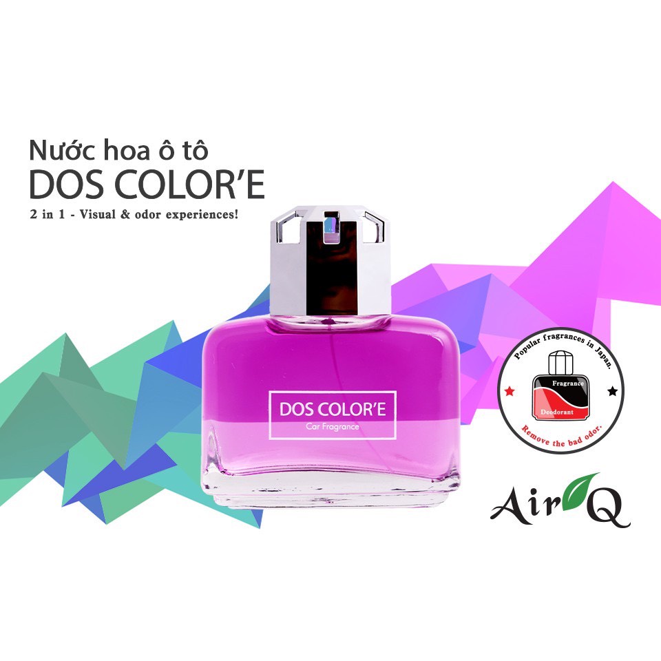 Nước Hoa Ô Tô AIR-Q Dos Colore Q54-3 White Musk 95ml - Nhập Khẩu Chính Hãng