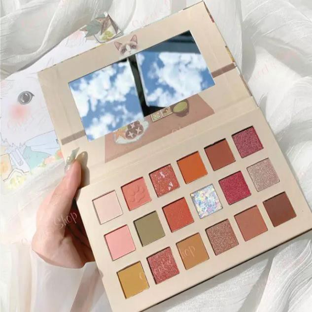 Phấn Mắt ⚡️𝐅𝐑𝐄𝐄 𝐒𝐇𝐈𝐏⚡️ Phấn Mắt Muge Leen Cat 18 Ô  Kèm Gương Mẫu Mới | BigBuy360 - bigbuy360.vn