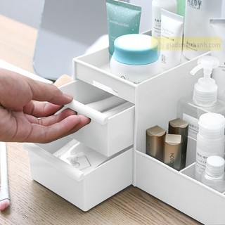 Kệ Mỹ Phẩm, Kệ Đựng Mỹ Phẩm Đồ Trang Điểm 3 Tầng Mini
