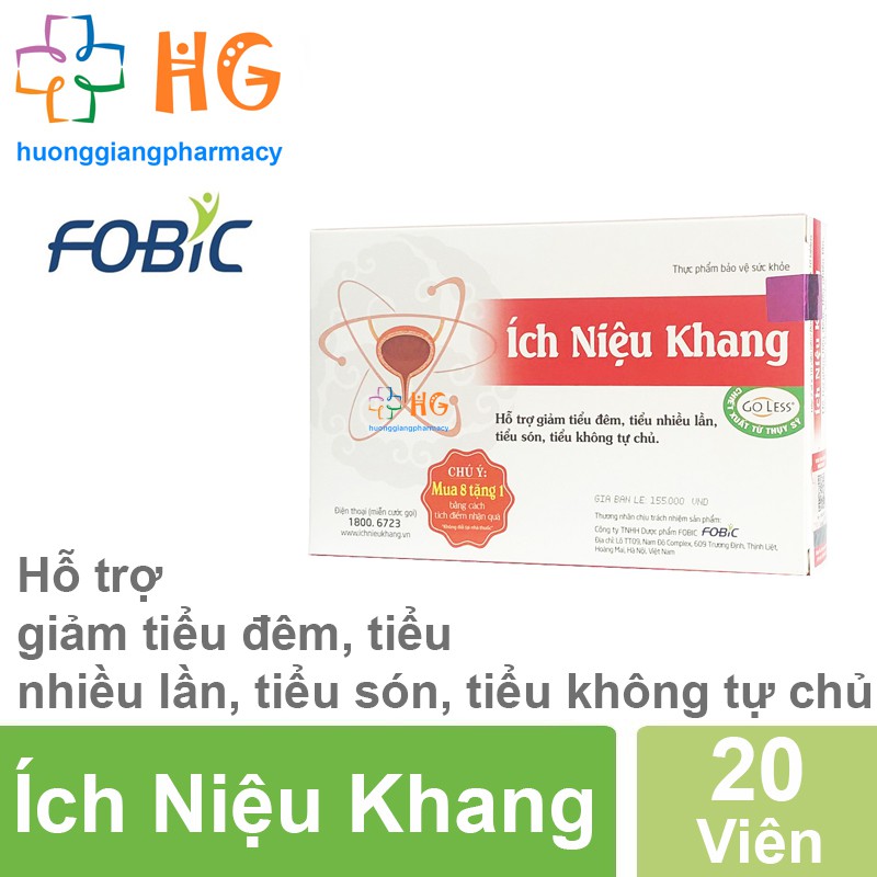 Ích Niệu Khang - Hỗ trợ giảm tiểu đêm, tiểu nhiều lần, tiểu són, tiểu không tự chủ