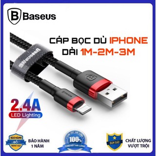 Cáp dù baseus kevlar 0,5m 1m 2m lightning chính hãng