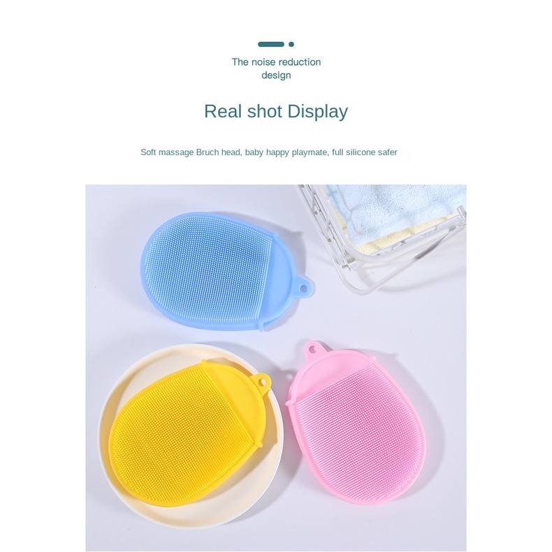 Bàn Chải Tắm Bằng Silicone Cho Bé 0-15 Tuổi