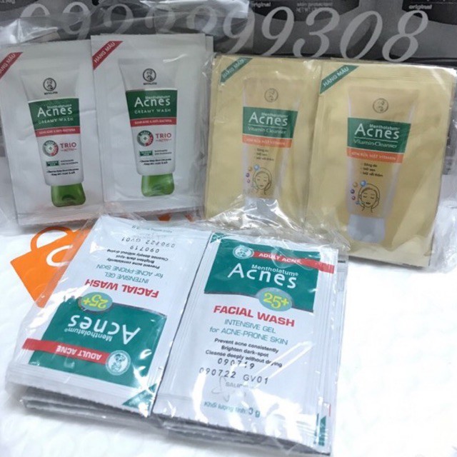 Sữa Rửa Mặt ACNES Dạng gói 3g rất tiện để túi và mang đi du lịch