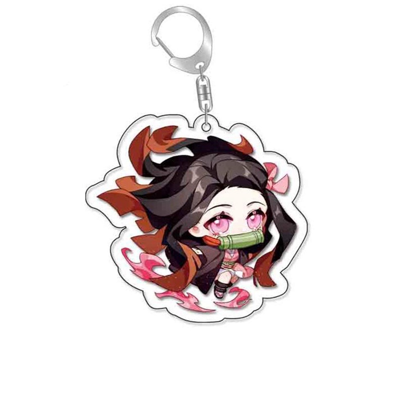 Ygt Móc Khóa Acrylic Họa Tiết Hoạt Hình Demon Slayer Kimetsu No Yaiba Tanjiro Kamado