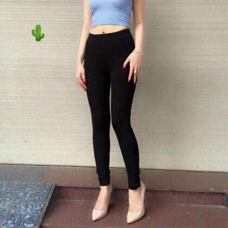 QUẦN LEGGING NỮ ÔM BODY Kết HỢP ÁO SƠ MI THUN CHUẨN FOM