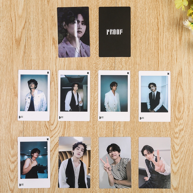 Set 9 Tấm Ảnh Thẻ In Hình Các Thành Viên Nhóm Nhạc BTS