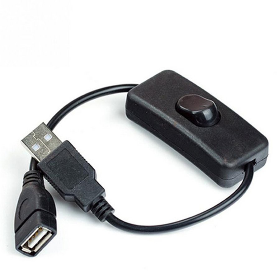 Dây Cáp Chuyển Đổi Đầu Cắm Sang Ổ Cắm Usb Có Công Tắc Bật / Tắt Cho Dây Đèn Led 2a