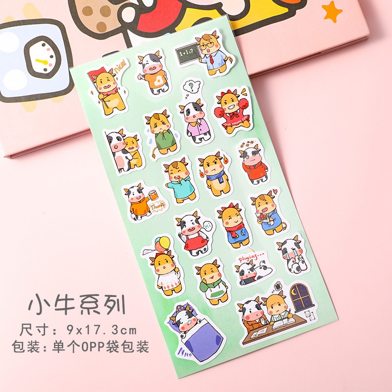 Sticker dán nhiều họa tiết hình ảnh dễ thương