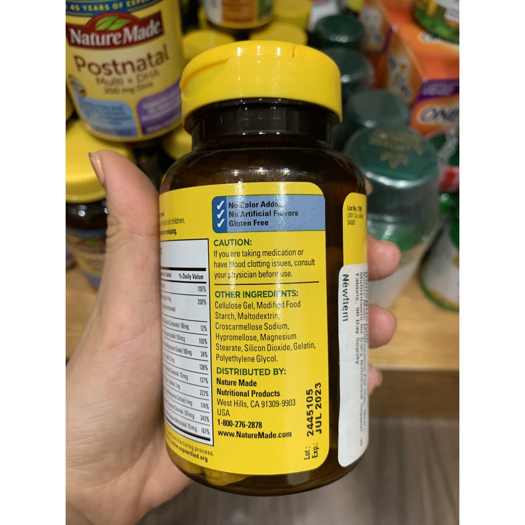 Vitamin Tổng Hợp Nam - Nature Made - Multi for Him - 90 viên