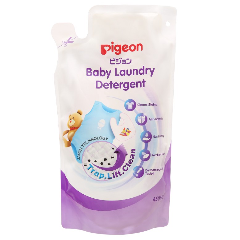 Nước giặt quần áo trẻ em Pigeon ECO túi 450ml
