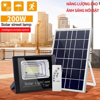45W 200W Đèn Năng Lượng Mặt Trời Siêu Sáng, Đèn Pha Năng Lượng Mặt Trời Chống Nước