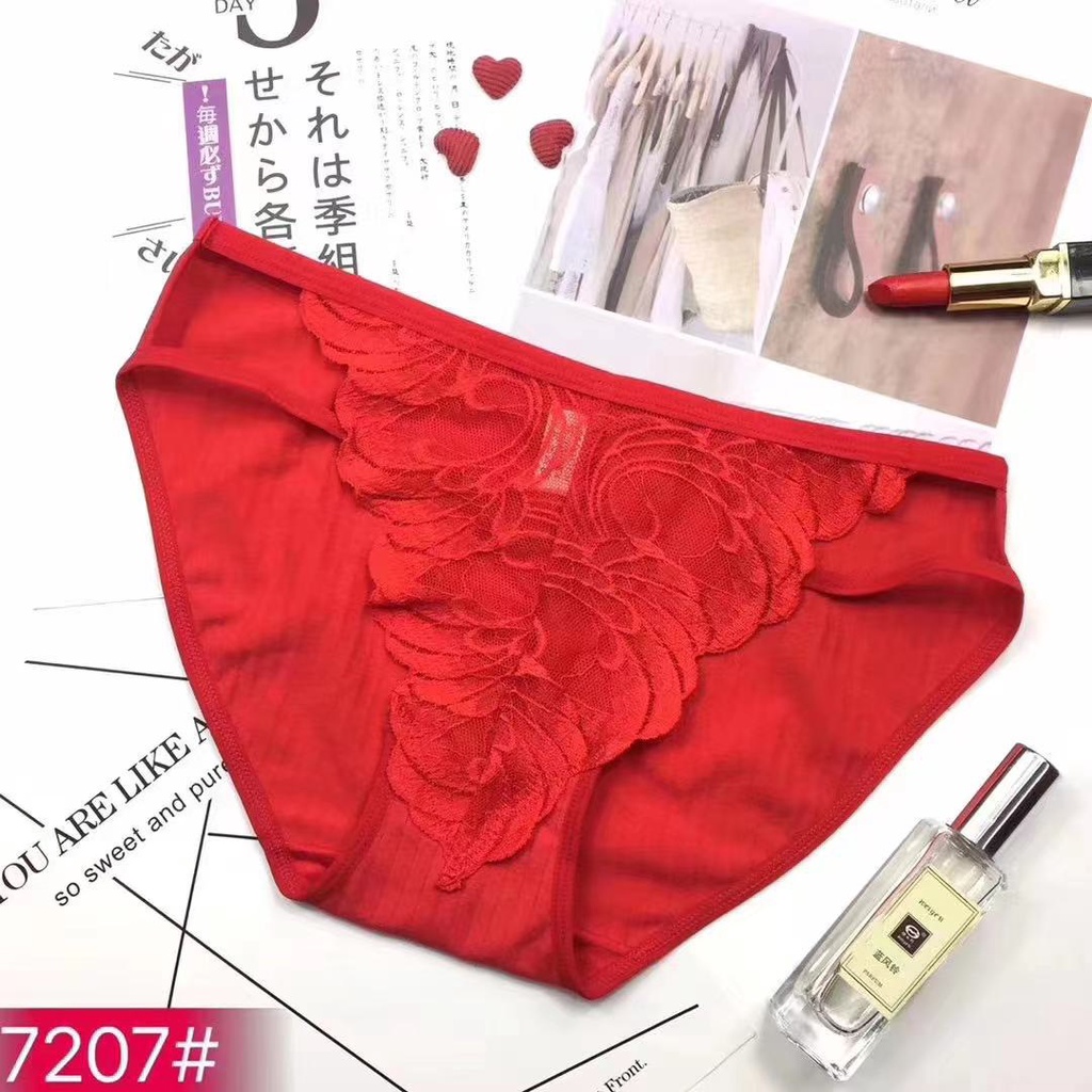Quần Lót Ren Nữ Sexy Họa Tiết Phối Ren Sexy Quyến Rũ (7207)