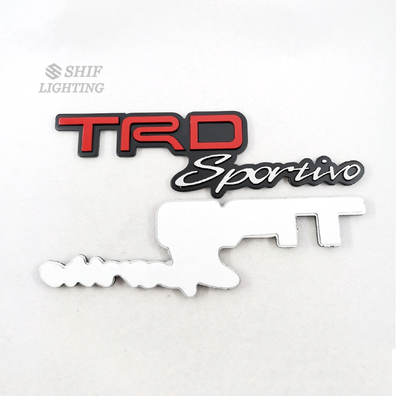1 x New Metal TRD Sportivo Logo Car Auto Decorative Emblem Sticker Badge Decal For TOYOTA TRD