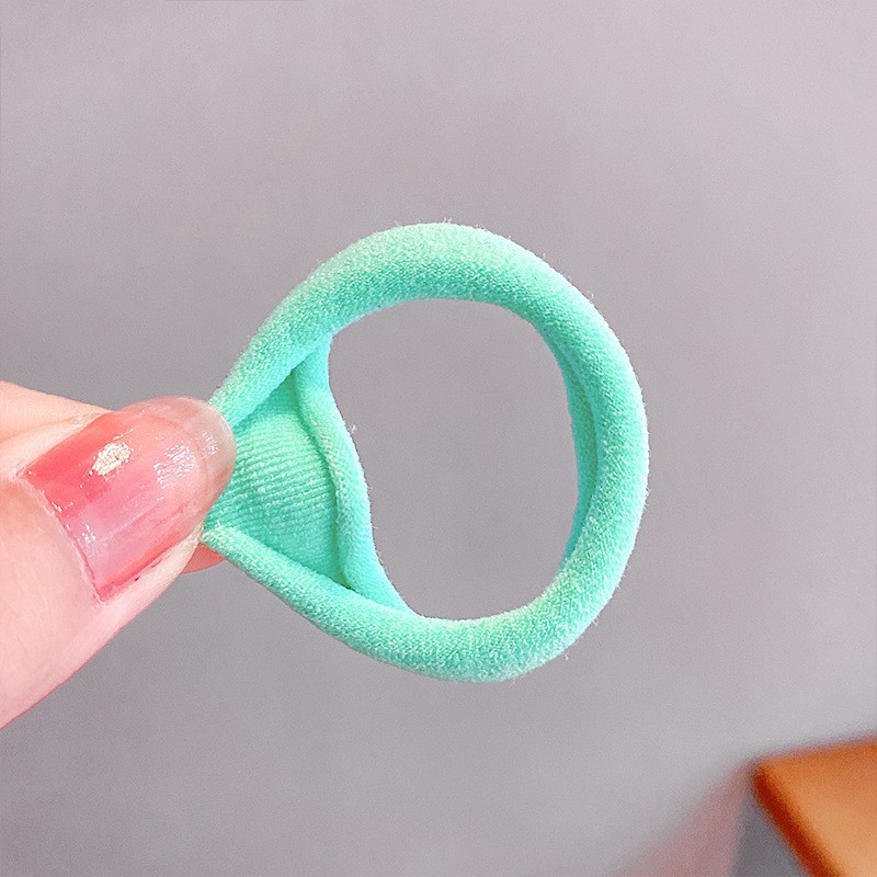 Bộ 50 Dây Thun Buộc Tóc Đầy Màu Sắc Tự Chọn Xinh Xắn Tiện Dụng