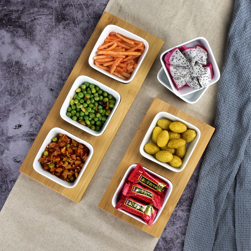 Khay hạt, bánh kẹo, mứt tết gỗ tự nhiên phong cách NHẬT BẢN