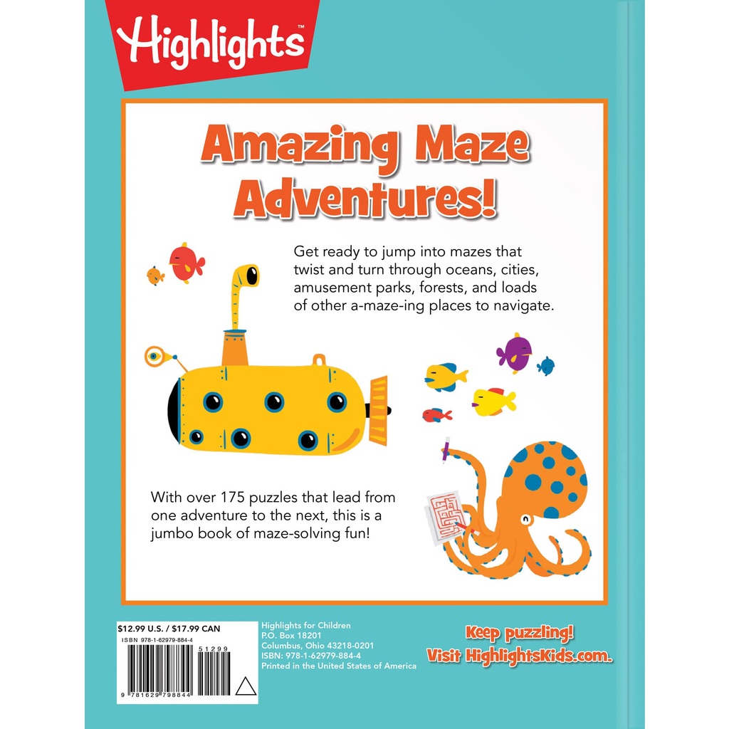 Sách - Anh: Highlights Jumbo Book Of Amazing Mazes
