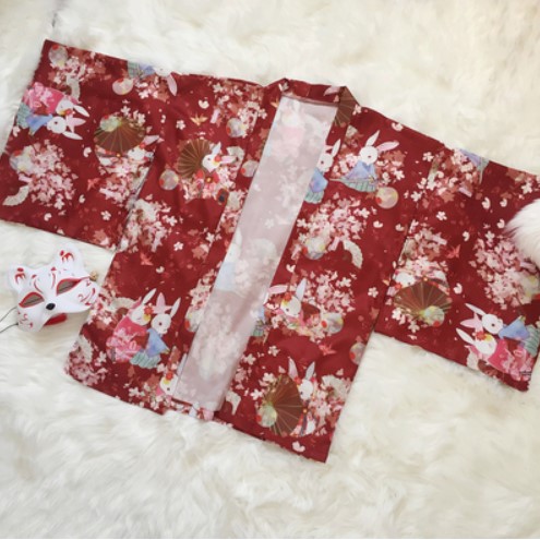 Áo kimono Hoa Anh Đào - Áo khoác ngoài phong cách nhật bản