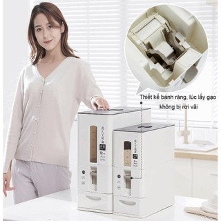 Thùng đựng gạo thông minh 12kg Hàn Quốc-LIFE Technology