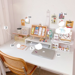 [22 mẫu ] Kệ decor bàn học + tặng sticker decor