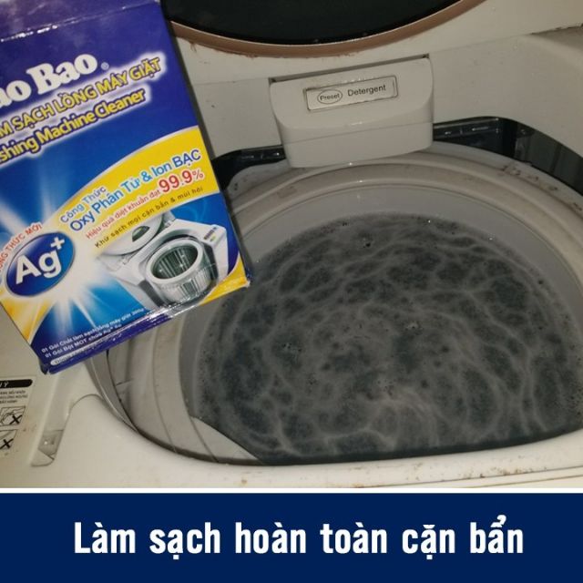 [𝐆𝐢𝐚́ 𝐭𝐨̂́𝐭 𝐧𝐡𝐚̂́𝐭] Tẩy Lồng Máy Giặt Mao Bao Ion Bạc Mới 300g Siêu Sạch