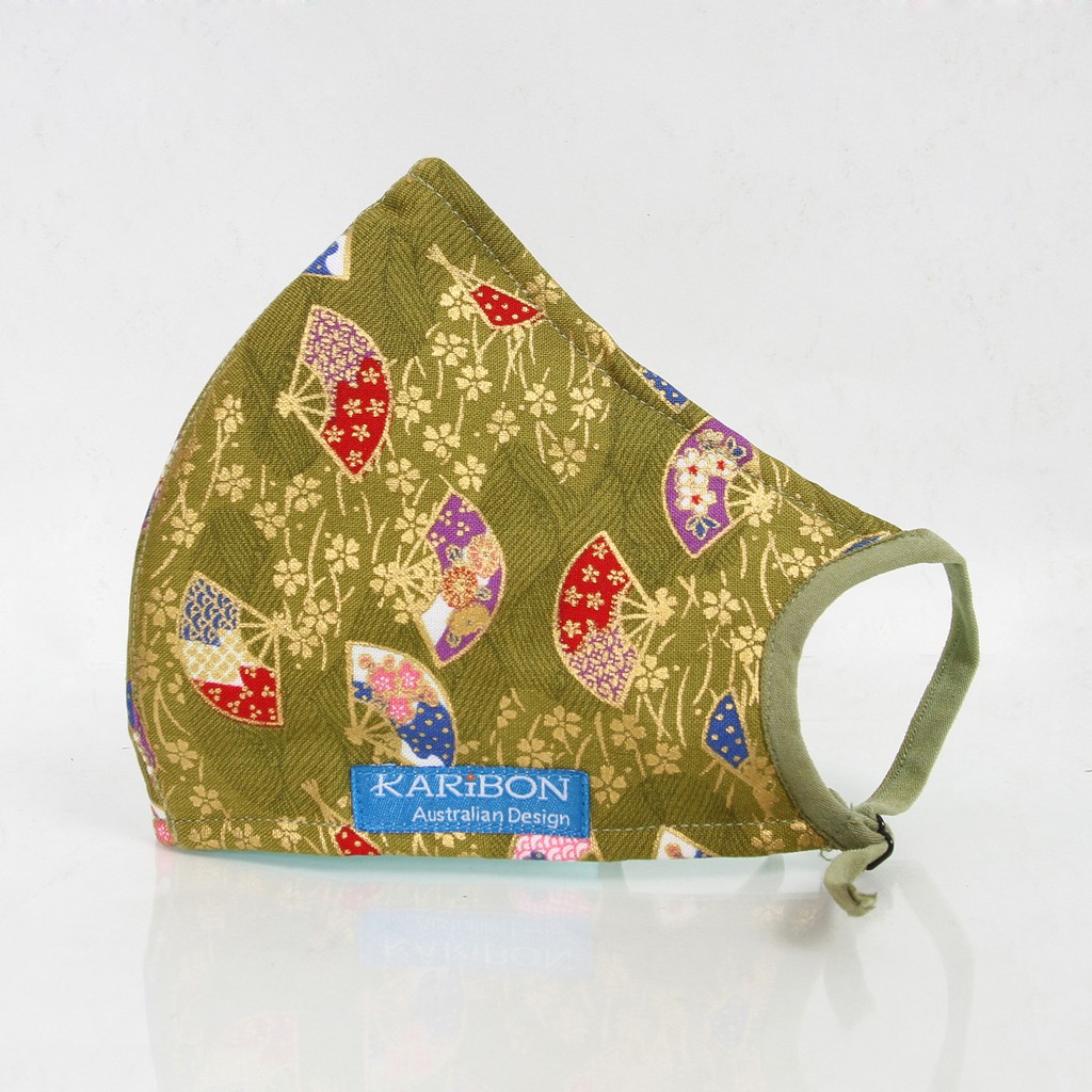 Combo 3 khẩu trang Karibon cotton 8 lớp lọc bụi bộ sưu tập Nhật Bản (Japanese Collection) | BigBuy360 - bigbuy360.vn