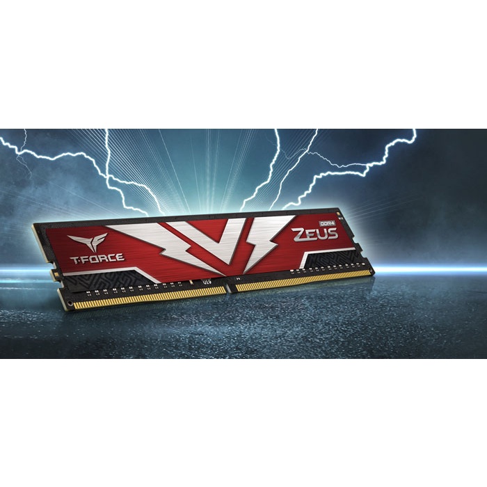 Ram 8GB Teamgroup Zeus DDR4 3200MHz Tản Đỏ Chính Hãng Viễn Sơn Phân phối