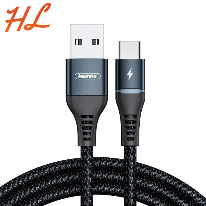 Cáp Sạc Type C Remax RC-152a Dài 1M, Dây Dù Siêu Bền, Có Đèn Led - Hưng Long PC