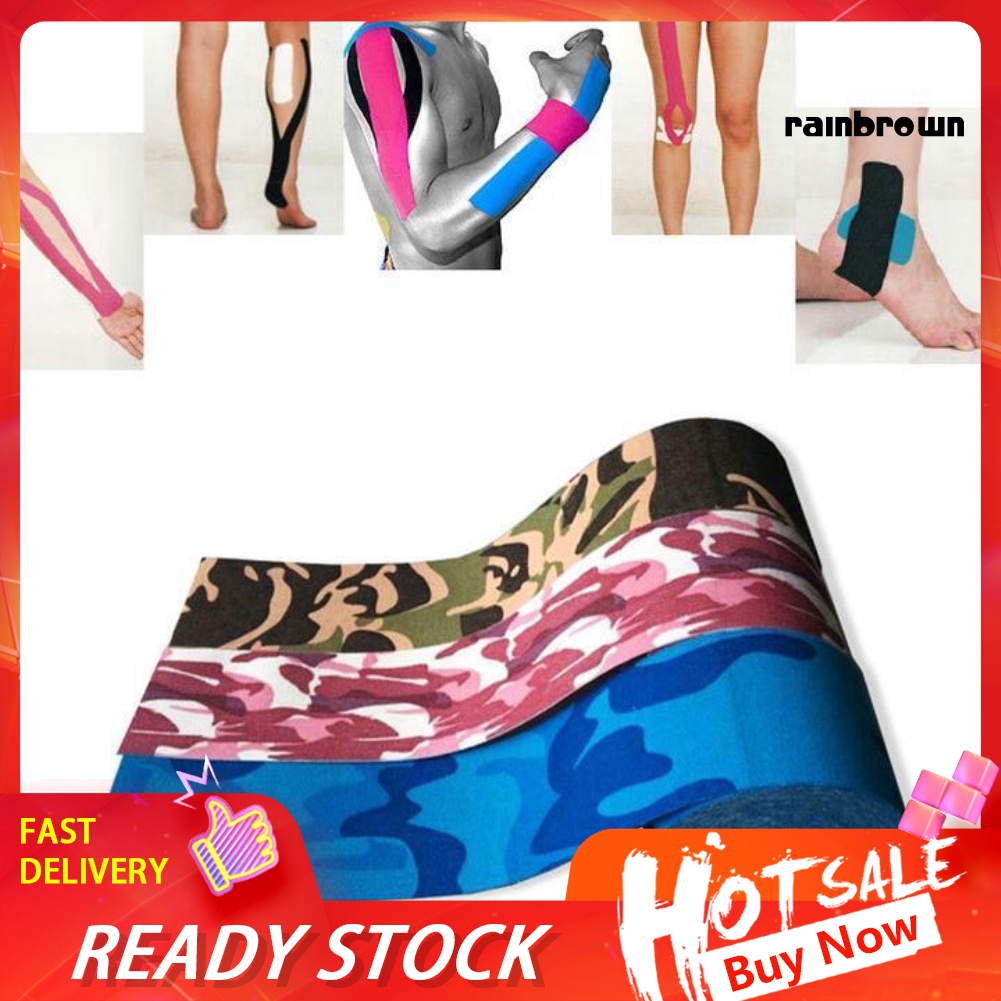 Băng Dán Vận Động Học Cơ Bắp Co Giãn Chống Thấm Nước Hỗ Trợ Tập Thể Thao