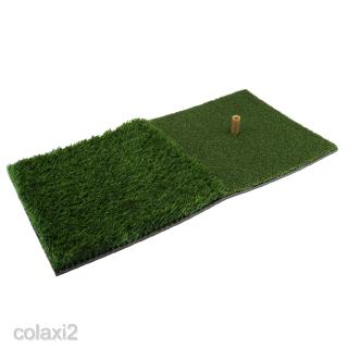 Backyard Golf Mat 24'' x 12'' Hitting Pad Practice Tee Holder Grass Indoor