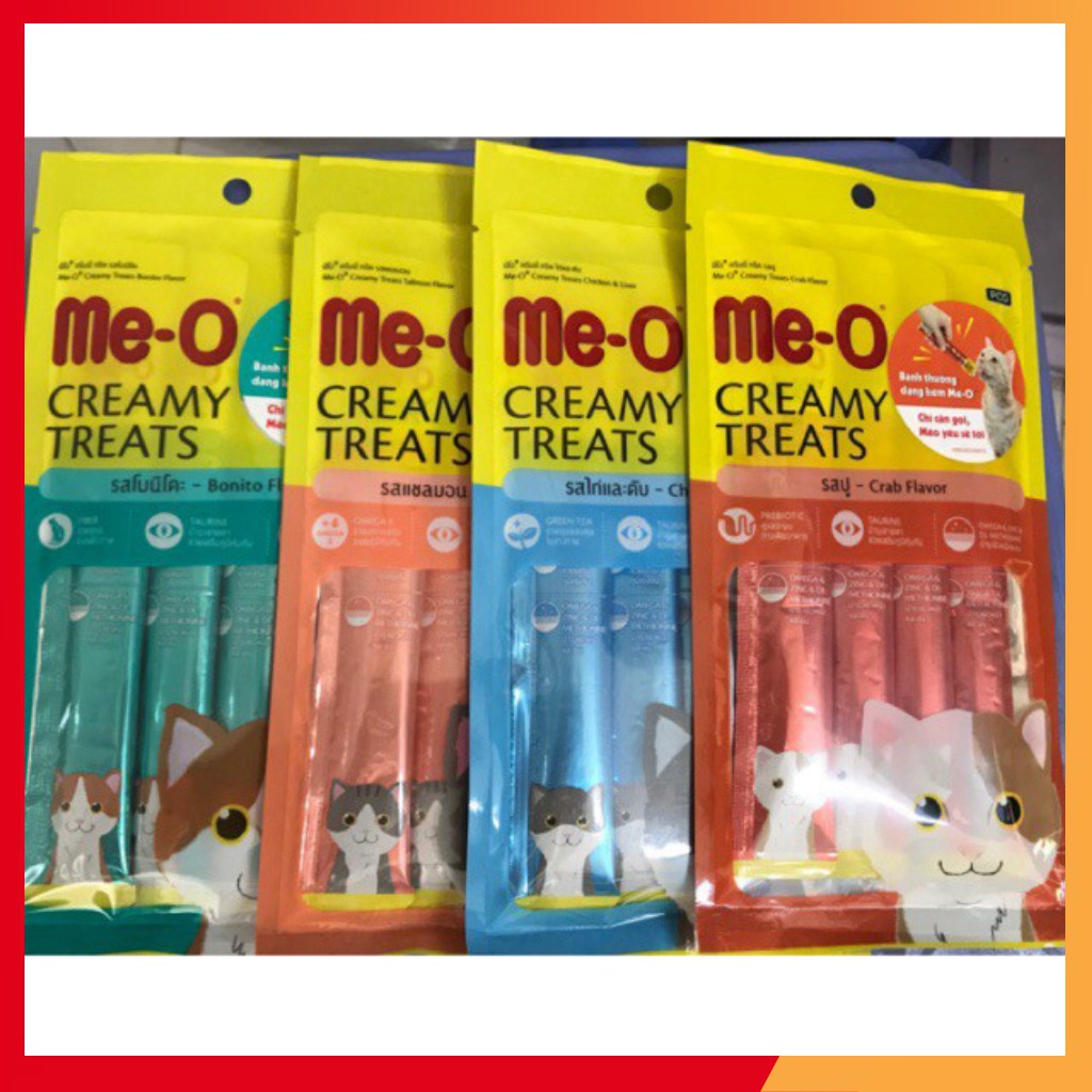 Súp dinh dưỡng cho mèo Me-o gói 4 thanh 60g - Phụ Kiện Chó Mèo