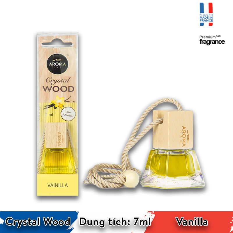 Tinh dầu nhập khẩu aroma car crystal wood 7 ml - tinh dầu treo, khử mùi - ảnh sản phẩm 6