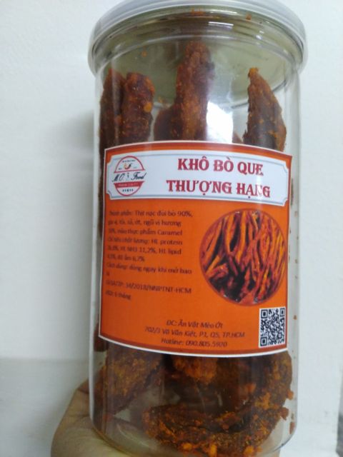 Khô bò miếng tứ xuyên thượng hạng 200g