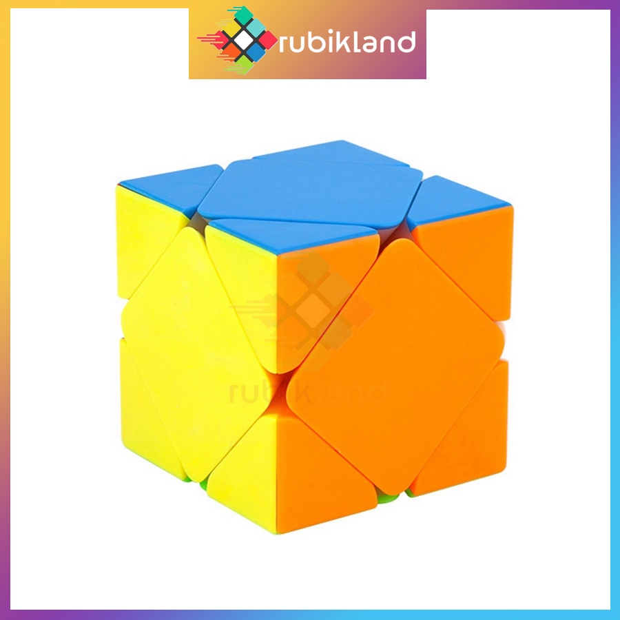 Rubik Skewb MoYu MeiLong Stickerless Rubic Biến Thể Đồ Chơi Trí Tuệ Trẻ Em