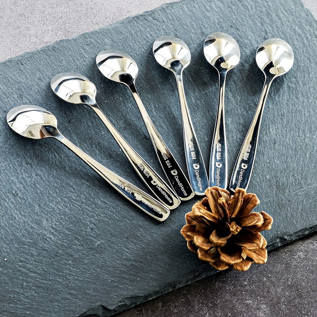 Set giỏ thiên nga DandiHome trang trí, đựng tiện dụng và 6 thìa cafe inox 304 cao cấp