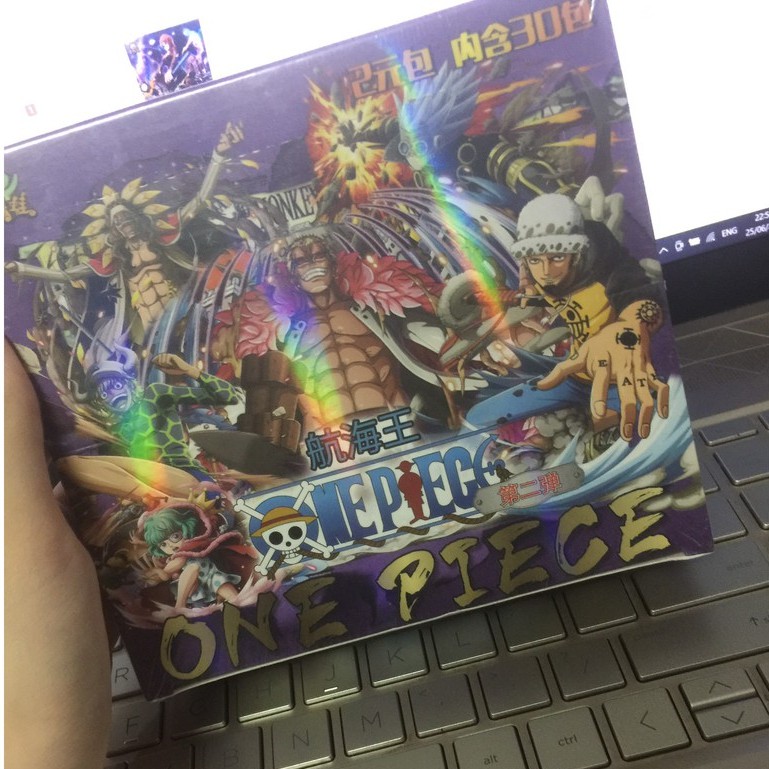 ( tím ) Set 5 cái ảnh thẻ nhân vật ONE PIECE card ảnh in hình anime chibi ĐẢO HẢI TẶC